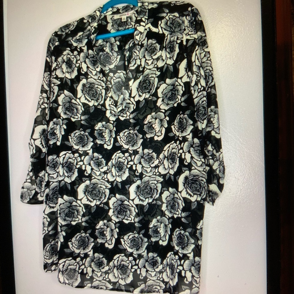 Women’s sheer long sleeve top